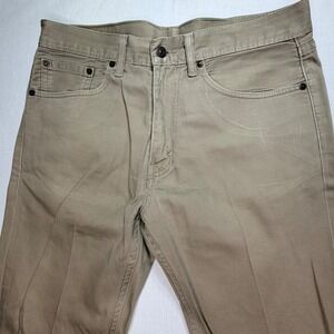Levi's 505 Regular Fit Jeans Men's 32x30 Straight Leg Tan‎ Khaki